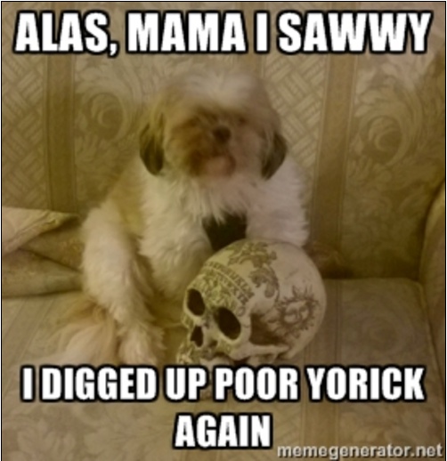 Charie D. La Marr - Horror Selfies - Poor Yorick